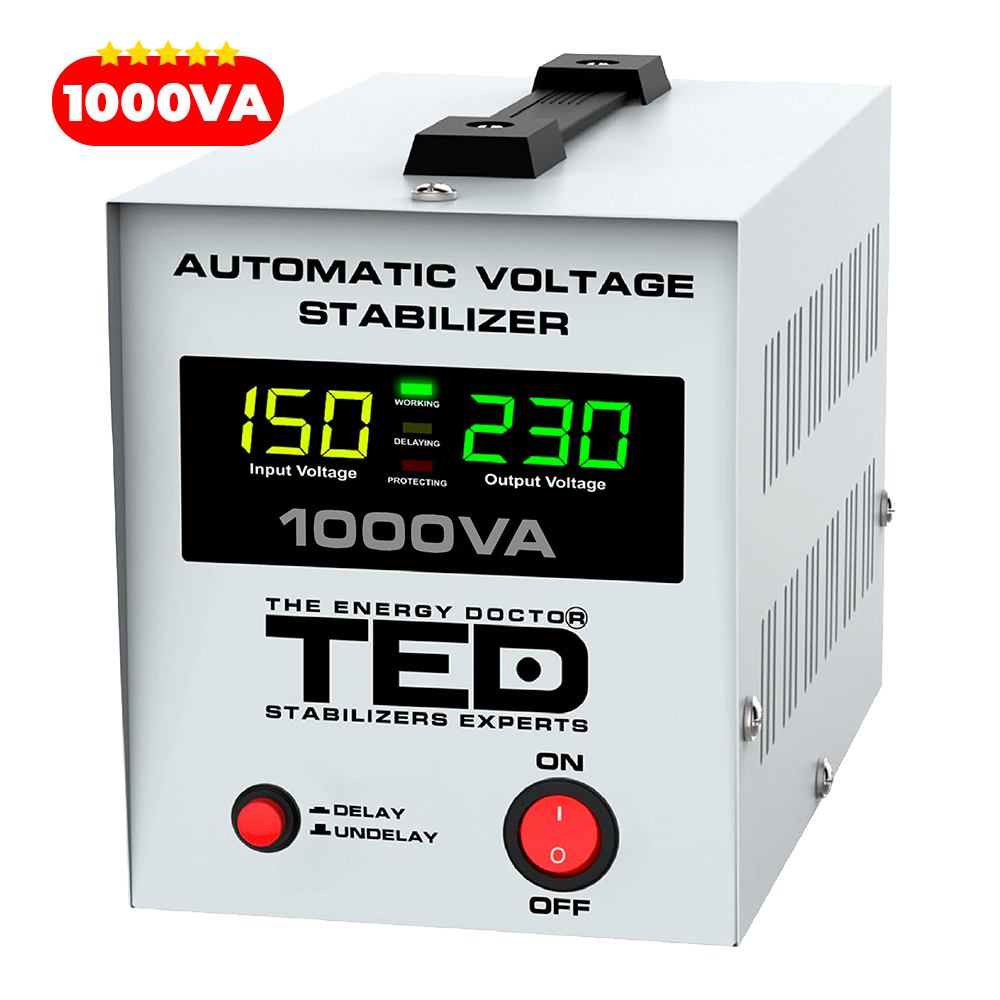 Regulator stabilizator tensiune centrala termica 1000VA 600W TED000040