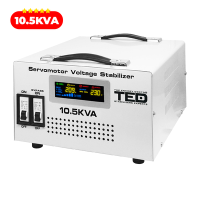 Regulator stabilizator tensiune servomotor 10KVA 10.5KVA 6kW TED00033