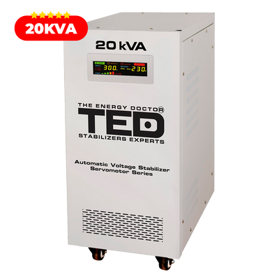 Regulator Stabilizator Tensiune Servomotor 20KVA 16kW monofazic TED001955