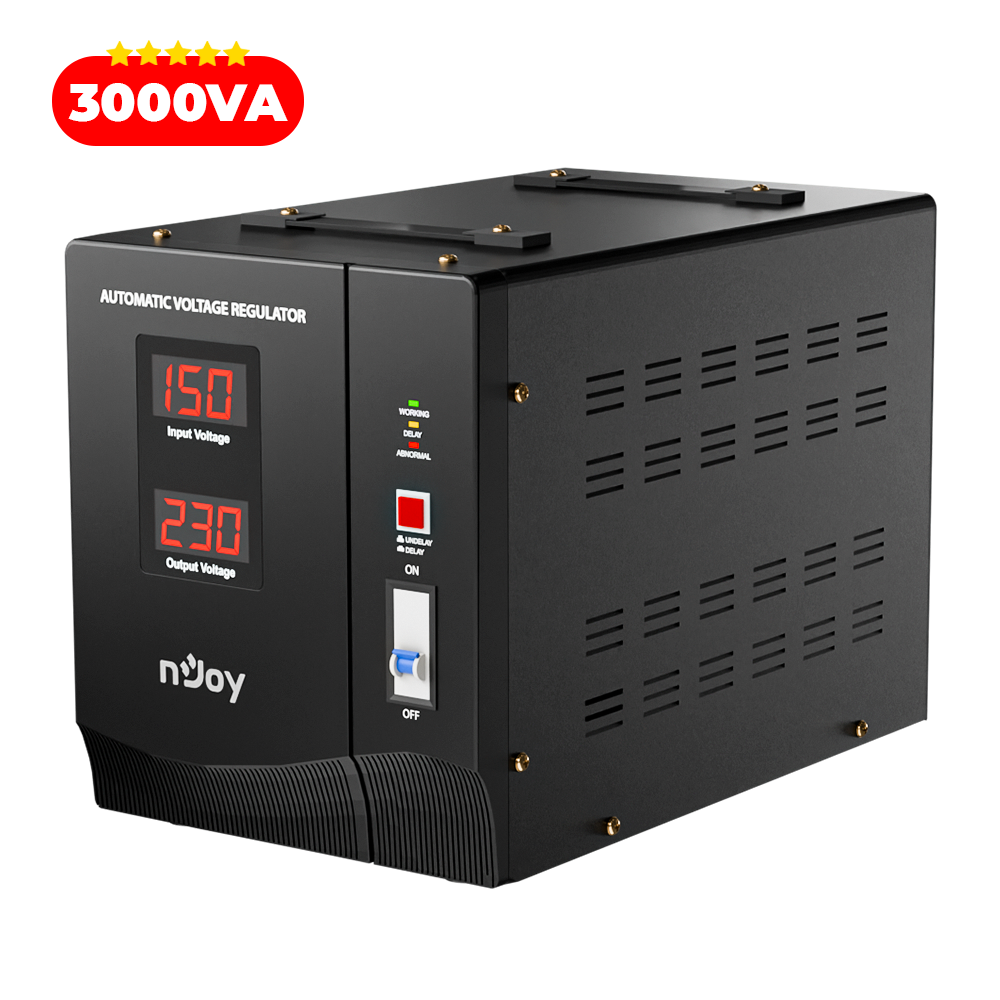 Regulator stabiilzator tensiune 3000VA 1800W nJoy
