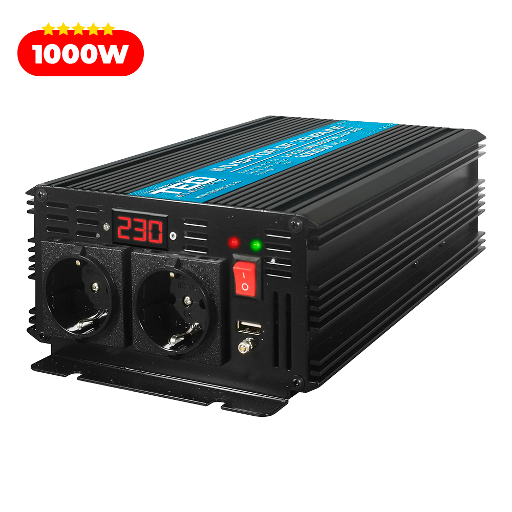 Invertor auto 12V 220V 1000W 2000W Camion TED Electric Sinusoida Pura