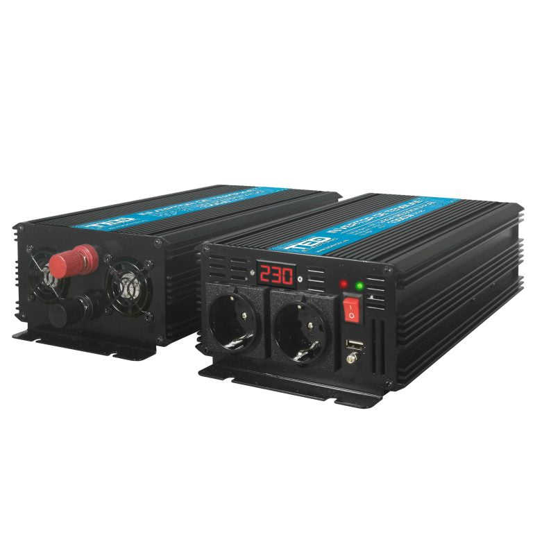 Invertor auto 12V 220V 1000W varf 2000W camion TED Electric