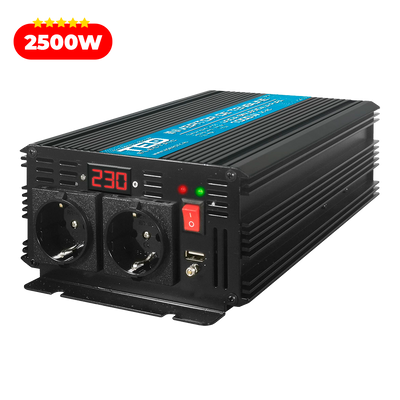 Invertor auto 12V 220V 2500W 5000W camion TED Electric cu sinusoida pura