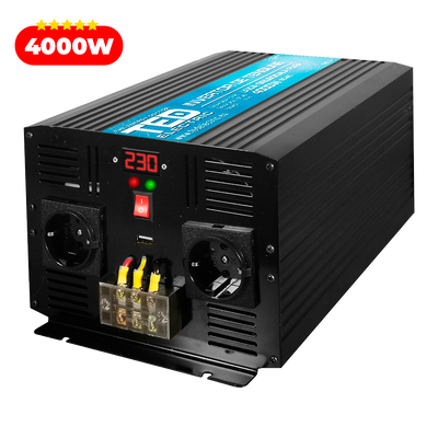 Invertor auto de la 12V la 220V 4000W cu varf la 8000W pentru camion TED Electric cu sinusoida pura