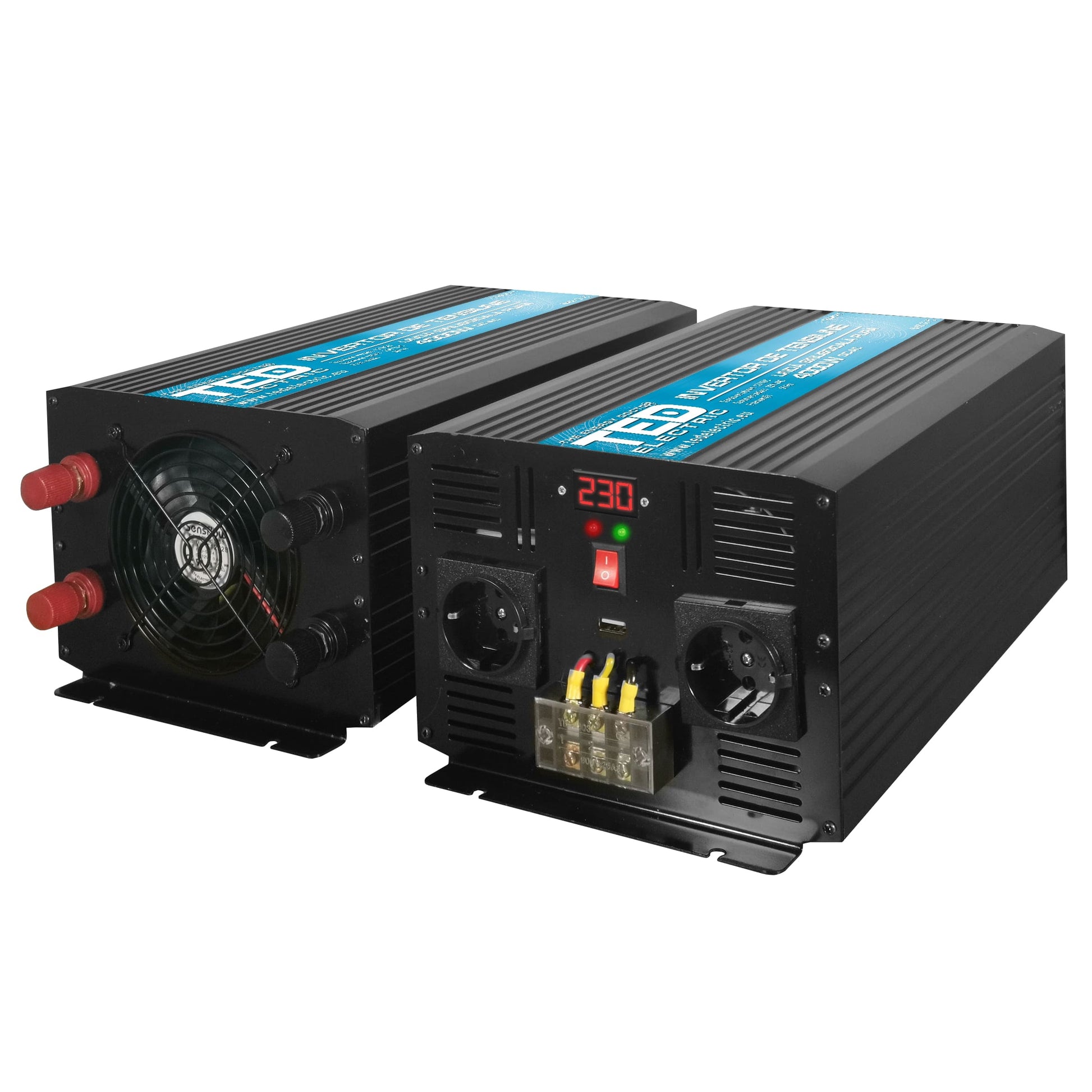 Invertor auto de la 12V la 220V putere 4000W cu varf 8kW Camion TED Electric