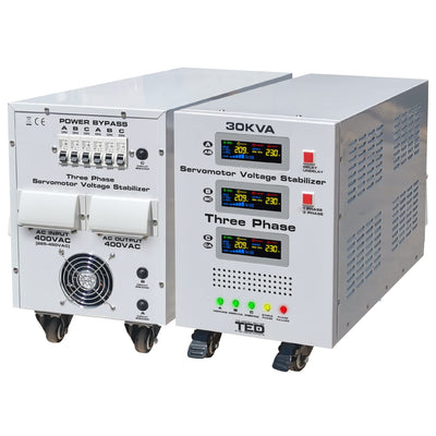 Stabilizator tensiune trifazat 30KVA 24kW TED000156