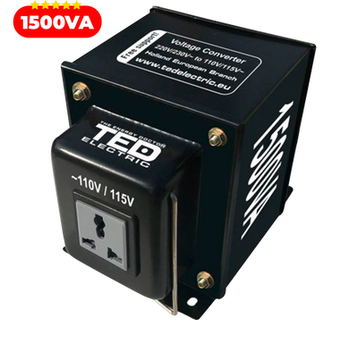 Transformator curent 220V 110V 1500VA 1500W TED Electric